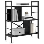 Casa si Gradina - Mobilier - Biblioteci si rafturi - Biblioteci - Raft pentru carti Stejar Negru 75 x 30 x 91 cm Lemn compozit - Infinity.ro