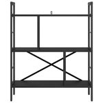 Casa si Gradina - Mobilier - Biblioteci si rafturi - Biblioteci - Raft pentru carti Stejar Negru 75 x 30 x 91 cm Lemn compozit - Infinity.ro