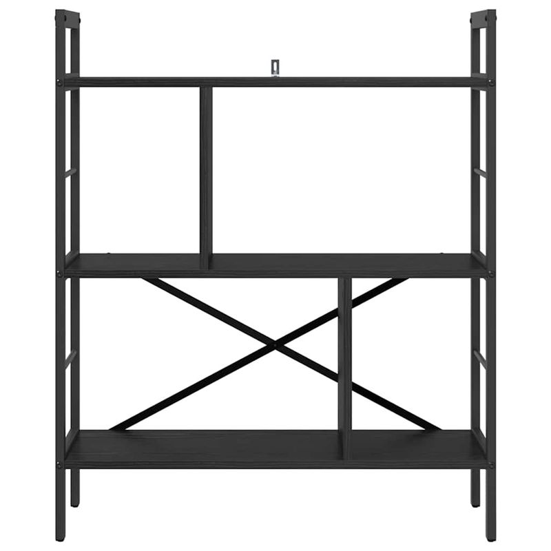 Casa si Gradina - Mobilier - Biblioteci si rafturi - Biblioteci - Raft pentru carti Stejar Negru 75 x 30 x 91 cm Lemn compozit - Infinity.ro