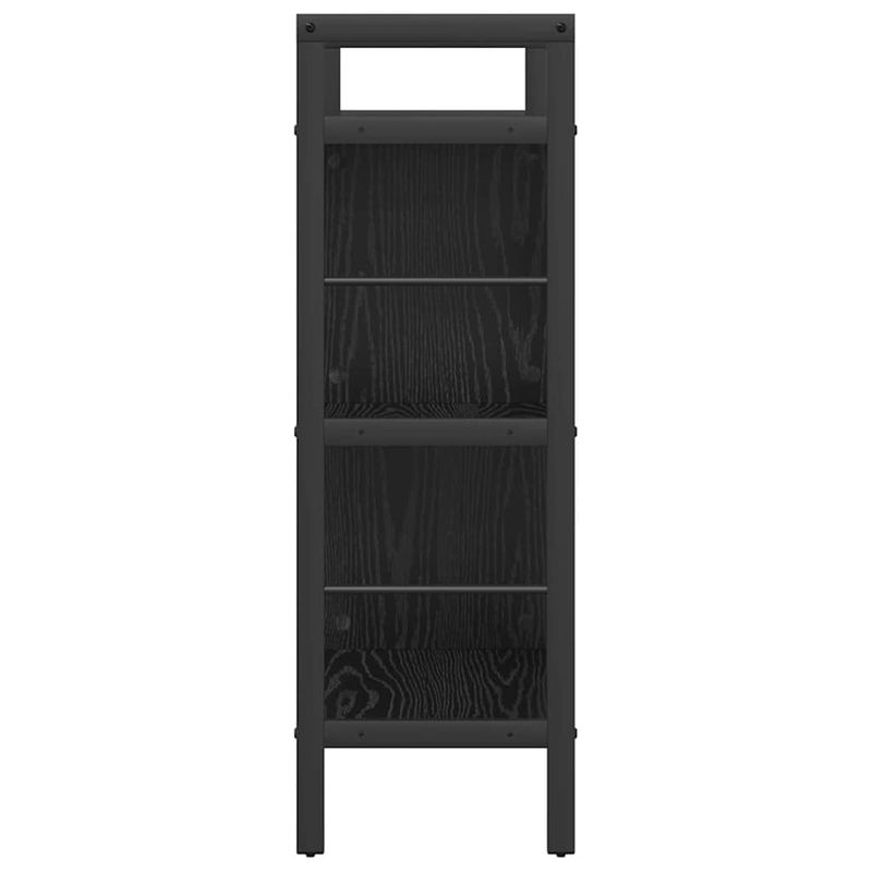 Casa si Gradina - Mobilier - Biblioteci si rafturi - Biblioteci - Raft pentru carti Stejar Negru 75 x 30 x 91 cm Lemn compozit - Infinity.ro