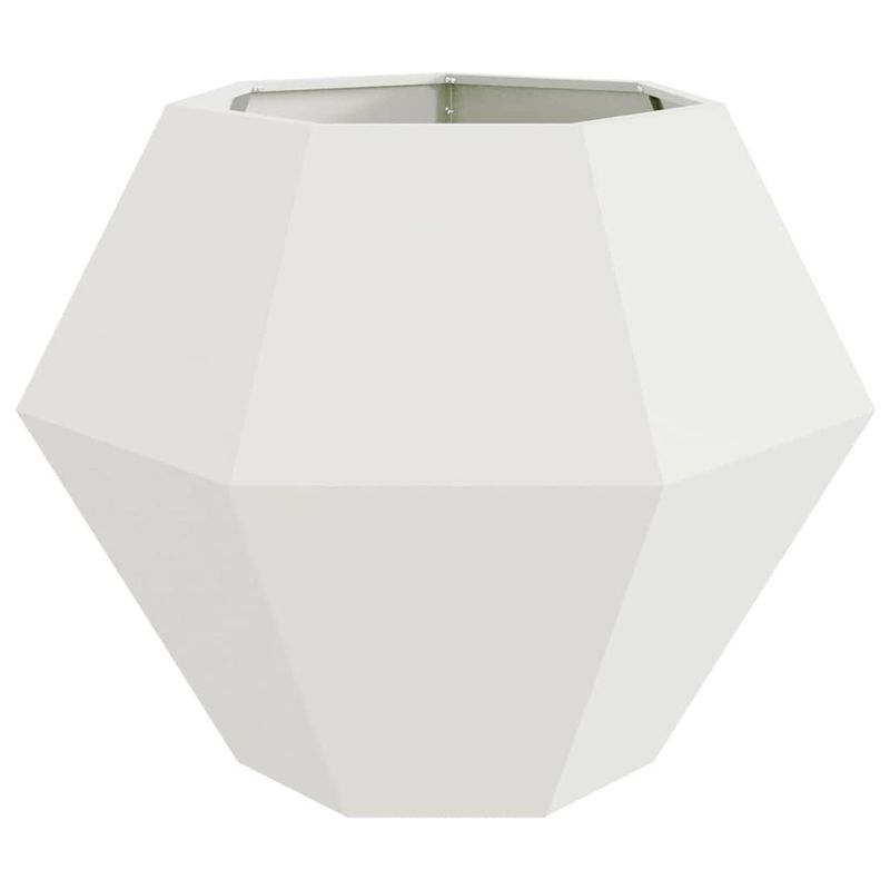 Casa si Gradina - Gradinarit si plante - Plante si ghivece - Ghivece si suporturi - Jardiniera Alb 100 x 100 x 80 cm Otel - Infinity.ro