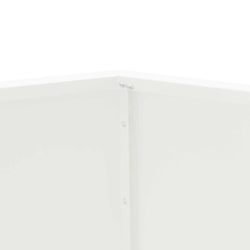 Casa si Gradina - Gradinarit si plante - Plante si ghivece - Ghivece si suporturi - Jardiniera Alb 100 x 100 x 80 cm Otel - Infinity.ro