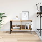 Casa si Gradina - Mobilier - Biblioteci si rafturi - Biblioteci - Raft pentru carti Stejar Artizanal 82 x 32 x 47 cm - Infinity.ro