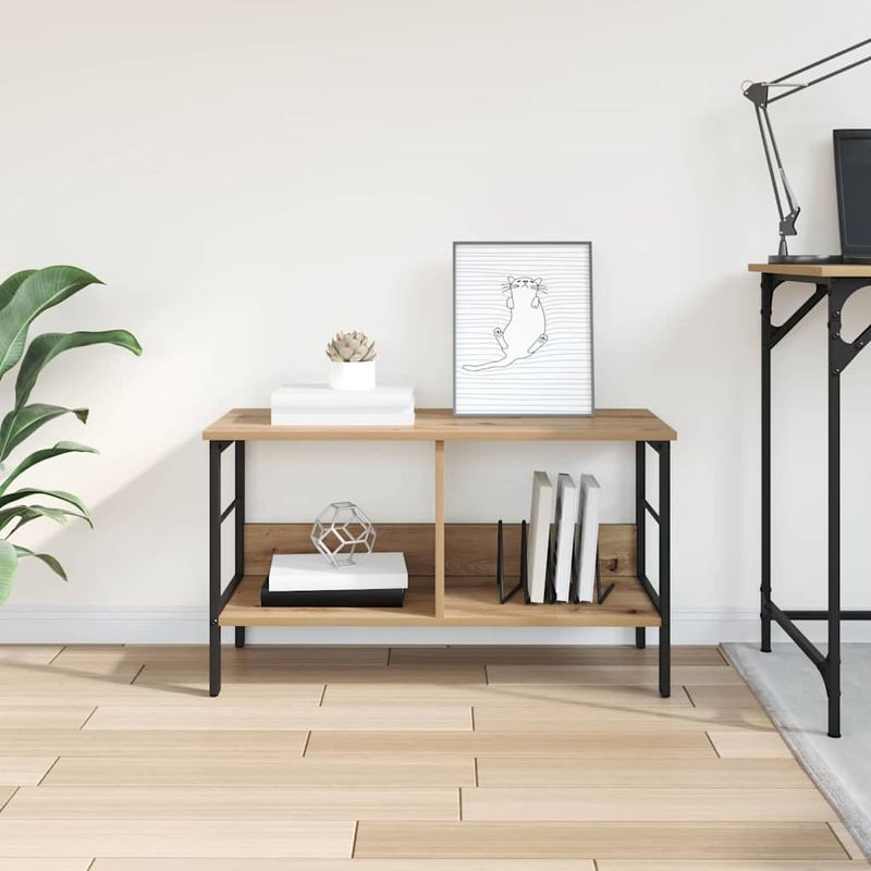 Casa si Gradina - Mobilier - Biblioteci si rafturi - Biblioteci - Raft pentru carti Stejar Artizanal 82 x 32 x 47 cm - Infinity.ro