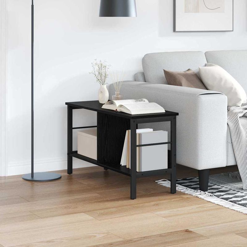Casa si Gradina - Mobilier - Biblioteci si rafturi - Biblioteci - Raft pentru carti Stejar Negru 82 x 32 x 47 cm Lemn compozit - Infinity.ro