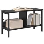 Casa si Gradina - Mobilier - Biblioteci si rafturi - Biblioteci - Raft pentru carti Stejar Negru 82 x 32 x 47 cm Lemn compozit - Infinity.ro
