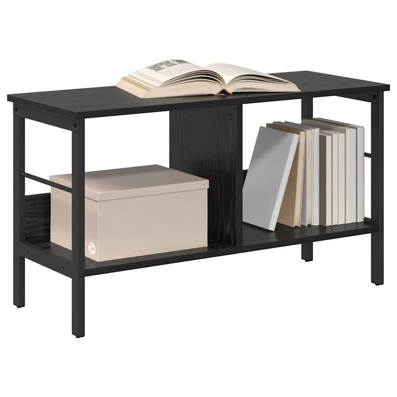 Casa si Gradina - Mobilier - Biblioteci si rafturi - Biblioteci - Raft pentru carti Stejar Negru 82 x 32 x 47 cm Lemn compozit - Infinity.ro