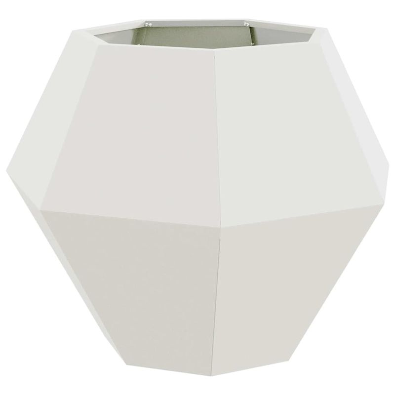 Casa si Gradina - Gradinarit si plante - Plante si ghivece - Ghivece si suporturi - Jardiniera Alb 75 x 75 x 60 cm Otel - Infinity.ro