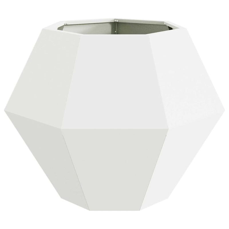 Casa si Gradina - Gradinarit si plante - Plante si ghivece - Ghivece si suporturi - Jardiniera Alb 75 x 75 x 60 cm Otel - Infinity.ro