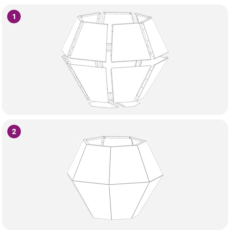 Casa si Gradina - Gradinarit si plante - Plante si ghivece - Ghivece si suporturi - Jardiniera Alb 75 x 75 x 60 cm Otel - Infinity.ro
