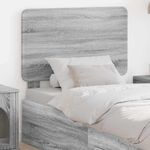 Casa si Gradina - Mobilier - Paturi si accesorii - Accesorii paturi - Tablie de pat cu aripioare gri deschis 183x16x78/88 cm textil - Infinity.ro