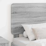 Casa si Gradina - Mobilier - Paturi si accesorii - Accesorii paturi - Tablie de pat cu aripioare gri deschis 183x16x78/88 cm textil - Infinity.ro