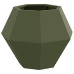 Casa si Gradina - Gradinarit si plante - Plante si ghivece - Ghivece si suporturi - Jardiniera 2 pcs Verde masliniu 50 x 50 x 40 cm Otel - Infinity.ro