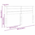 Casa si Gradina - Mobilier - Paturi si accesorii - Accesorii paturi - Tablie de pat cu aripioare roz 203x16x78/88 cm catifea - Infinity.ro