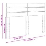 Casa si Gradina - Mobilier - Paturi si accesorii - Accesorii paturi - Tablie de depozitare cu raft sonoma gri 140 cm Lemn compozit - Infinity.ro