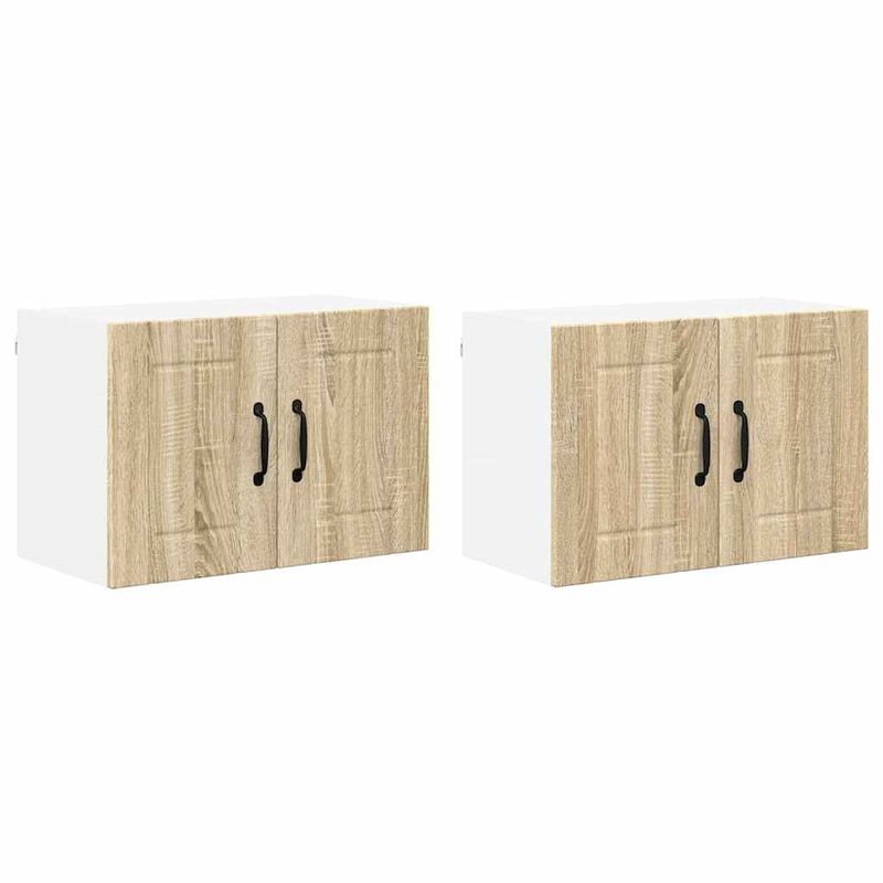 Casa si Gradina - Mobilier - Comode si corpuri - Corpuri bucatarie - Dulapuri de perete pentru bucatarie cu raft 2 pcs Stejar Sonoma - Infinity.ro