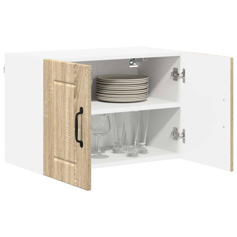 Casa si Gradina - Mobilier - Comode si corpuri - Corpuri bucatarie - Dulapuri de perete pentru bucatarie cu raft 2 pcs Stejar Sonoma - Infinity.ro