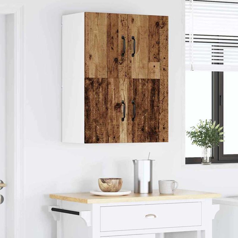 Casa si Gradina - Mobilier - Comode si corpuri - Corpuri bucatarie - Dulapuri de perete pentru bucatarie cu raft 2 pcs Lemn Vechi - Infinity.ro
