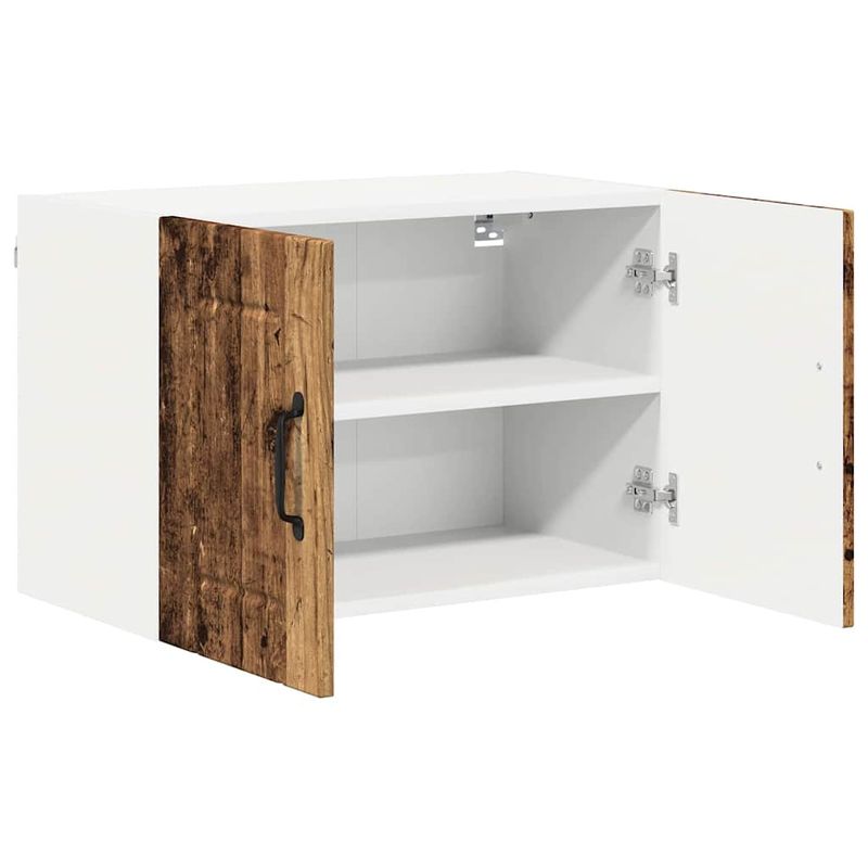 Casa si Gradina - Mobilier - Comode si corpuri - Corpuri bucatarie - Dulapuri de perete pentru bucatarie cu raft 2 pcs Lemn Vechi - Infinity.ro