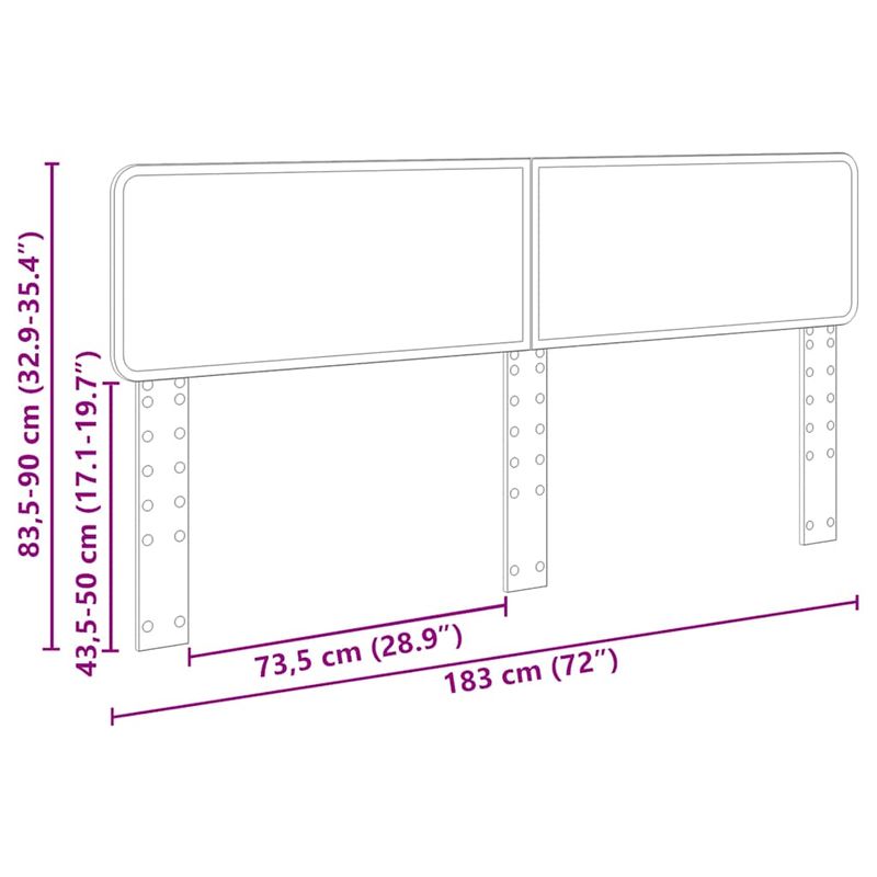 Casa si Gradina - Mobilier - Paturi si accesorii - Accesorii paturi - Tablie de pat cu aripioare gri deschis 163x23x118/128cm catifea - Infinity.ro