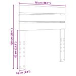 Casa si Gradina - Mobilier - Paturi si accesorii - Accesorii paturi - Tablie de pat cu LED, albastru inchis, 147x16x78/88 cm, catifea - Infinity.ro