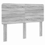 Casa si Gradina - Mobilier - Paturi si accesorii - Accesorii paturi - Tablie de pat cu aripioare gri deschis 163x16x118/128 cm textil - Infinity.ro