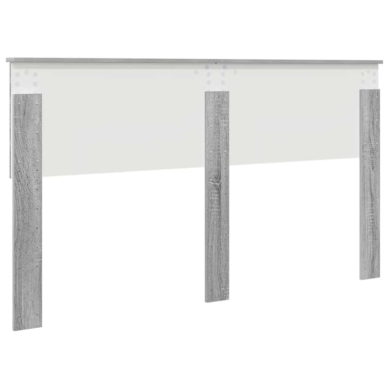 Casa si Gradina - Mobilier - Paturi si accesorii - Accesorii paturi - Tablie de pat cu aripioare gri deschis 163x16x118/128 cm textil - Infinity.ro