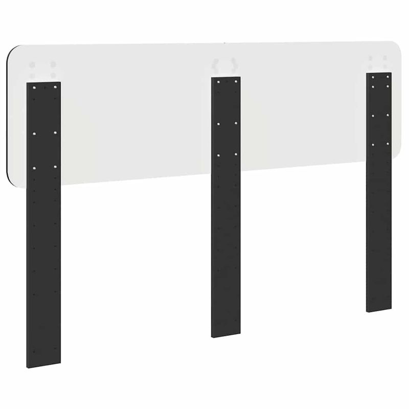Casa si Gradina - Mobilier - Paturi si accesorii - Accesorii paturi - Tablie de pat cu dulap si LED, gri sonoma, 100x16,5x103,5 cm - Infinity.ro