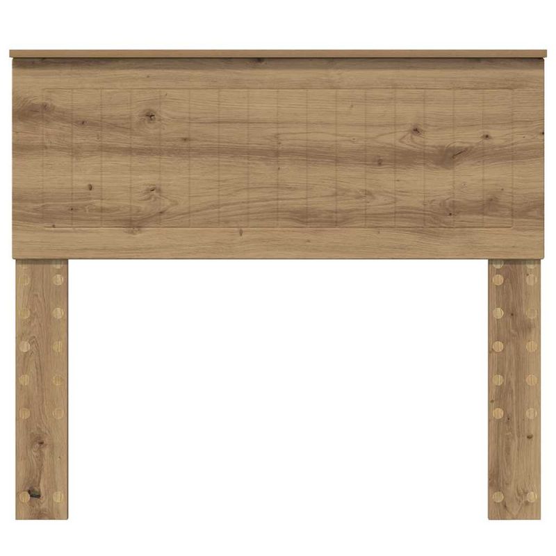 Casa si Gradina - Mobilier - Paturi si accesorii - Accesorii paturi - Tablie de pat cu aripioare maro inchis 93x16x118/128 cm textil - Infinity.ro