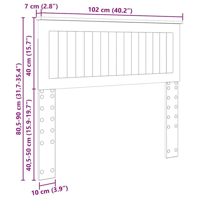 Casa si Gradina - Mobilier - Paturi si accesorii - Accesorii paturi - Tablie de pat cu LED - Infinity.ro