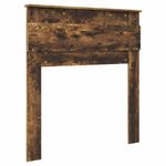 Casa si Gradina - Mobilier - Paturi si accesorii - Accesorii paturi - Tablie de pat cu aripioare, negru, 147x23x118/128 cm, textil - Infinity.ro