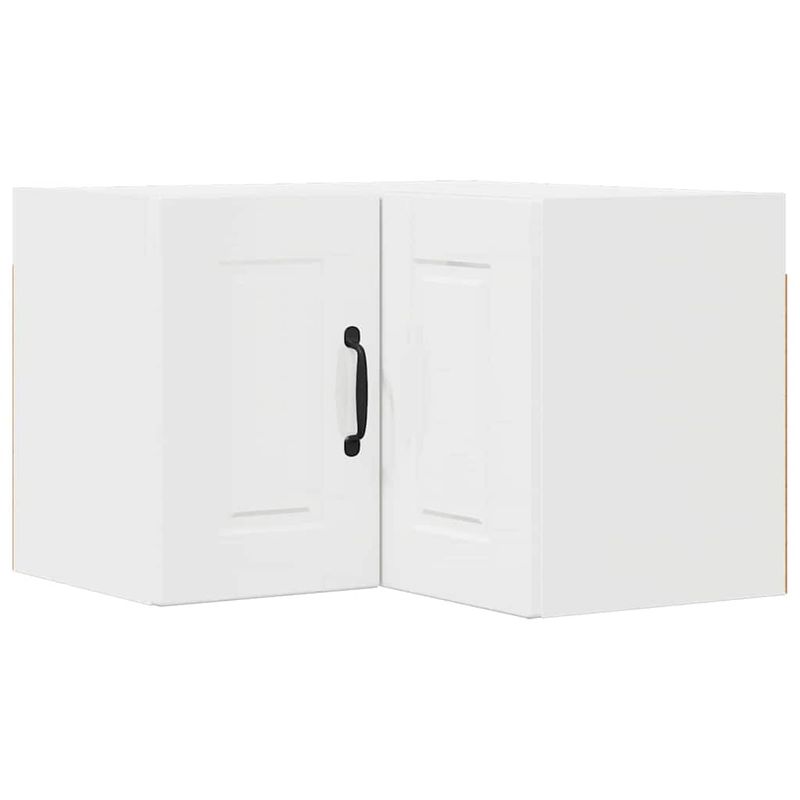 Casa si Gradina - Mobilier - Comode si corpuri - Corpuri bucatarie - Dulap suspendat de bucatarie cu raft Alb lucios 57 x 57 x 40 cm - Infinity.ro