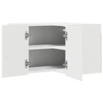 Casa si Gradina - Mobilier - Comode si corpuri - Corpuri bucatarie - Dulap suspendat de bucatarie cu raft Alb lucios 57 x 57 x 40 cm - Infinity.ro