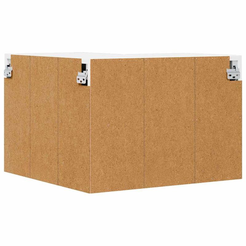 Casa si Gradina - Mobilier - Comode si corpuri - Corpuri bucatarie - Dulap suspendat de bucatarie cu raft Alb lucios 57 x 57 x 40 cm - Infinity.ro
