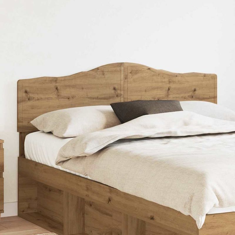 Casa si Gradina - Mobilier - Paturi si accesorii - Accesorii paturi - Tablie de pat cu aripioare negru 83x16x78/88 cm piele ecologica - Infinity.ro