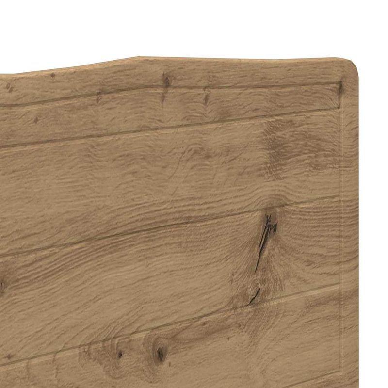 Casa si Gradina - Mobilier - Paturi si accesorii - Accesorii paturi - Tablie de pat cu aripioare negru 83x16x78/88 cm piele ecologica - Infinity.ro