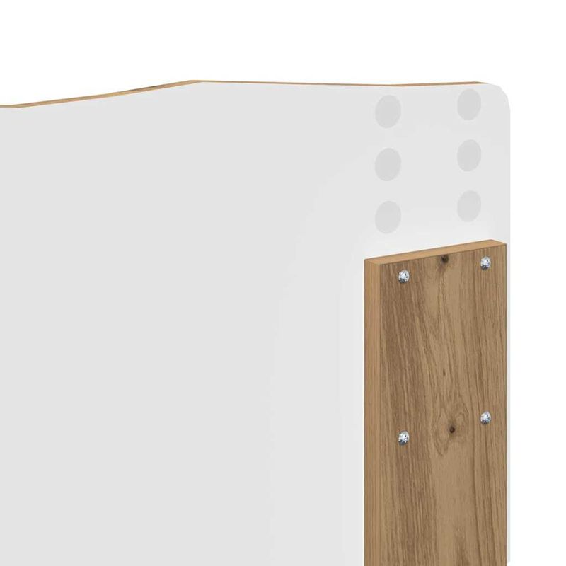 Casa si Gradina - Mobilier - Paturi si accesorii - Accesorii paturi - Tablie de pat cu aripioare negru 83x16x78/88 cm piele ecologica - Infinity.ro