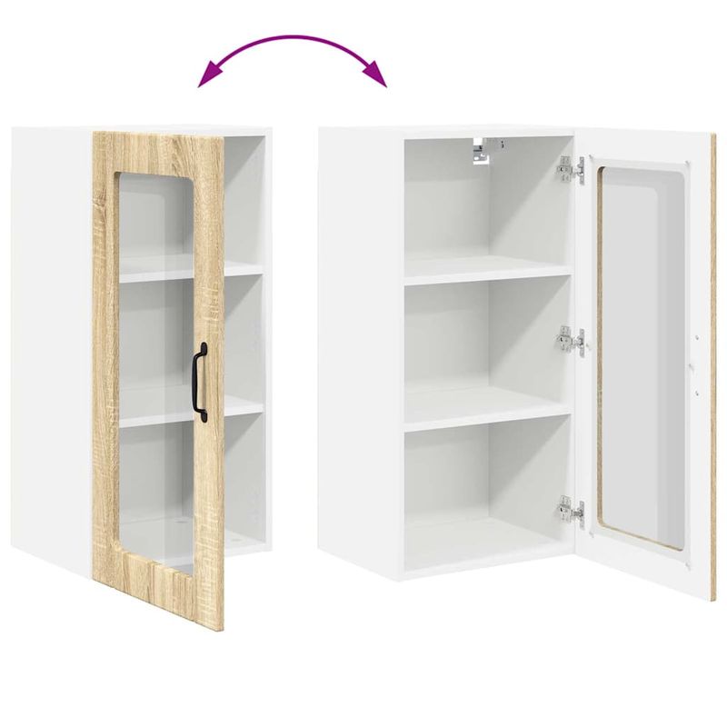 Casa si Gradina - Mobilier - Comode si corpuri - Corpuri bucatarie - Dulap suspendat de bucatarie Stejar Sonoma 40 x 31 x 80 cm - Infinity.ro