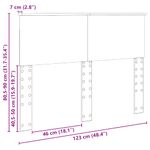 Casa si Gradina - Mobilier - Paturi si accesorii - Accesorii paturi - Tablie de depozitare stejar artizanal 160 cm Lemn compozit - Infinity.ro