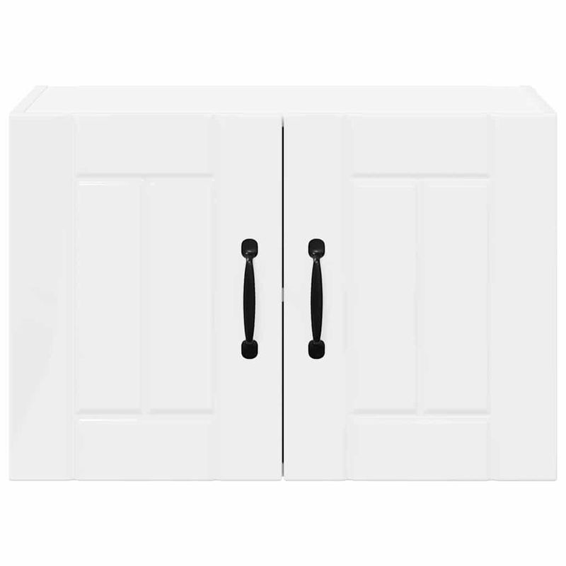 Casa si Gradina - Mobilier - Comode si corpuri - Corpuri bucatarie - Dulapuri de perete pentru bucatarie cu raft 2 pcs Alb lucios - Infinity.ro