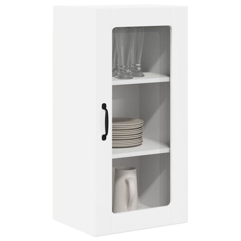 Casa si Gradina - Mobilier - Comode si corpuri - Corpuri bucatarie - Dulap suspendat de bucatarie 2 pcs Alb lucios 40 x 31 x 80 cm - Infinity.ro