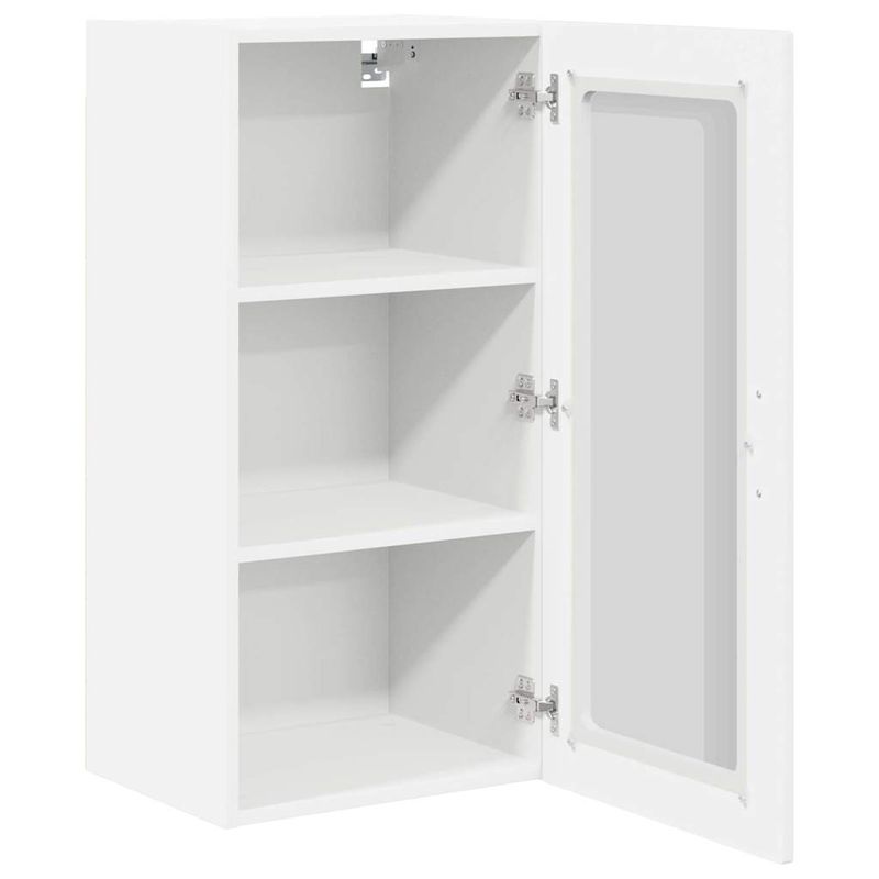 Casa si Gradina - Mobilier - Comode si corpuri - Corpuri bucatarie - Dulap suspendat de bucatarie 2 pcs Alb lucios 40 x 31 x 80 cm - Infinity.ro