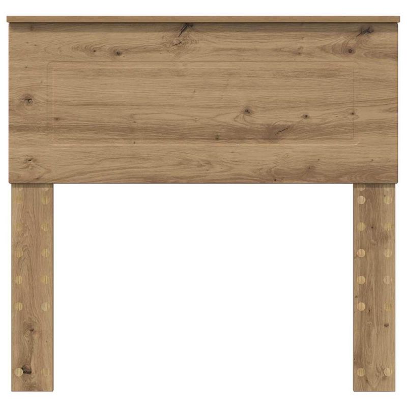 Casa si Gradina - Mobilier - Paturi si accesorii - Accesorii paturi - Tablie de pat cu aripioare maro inchis 93x23x118/128 cm textil - Infinity.ro