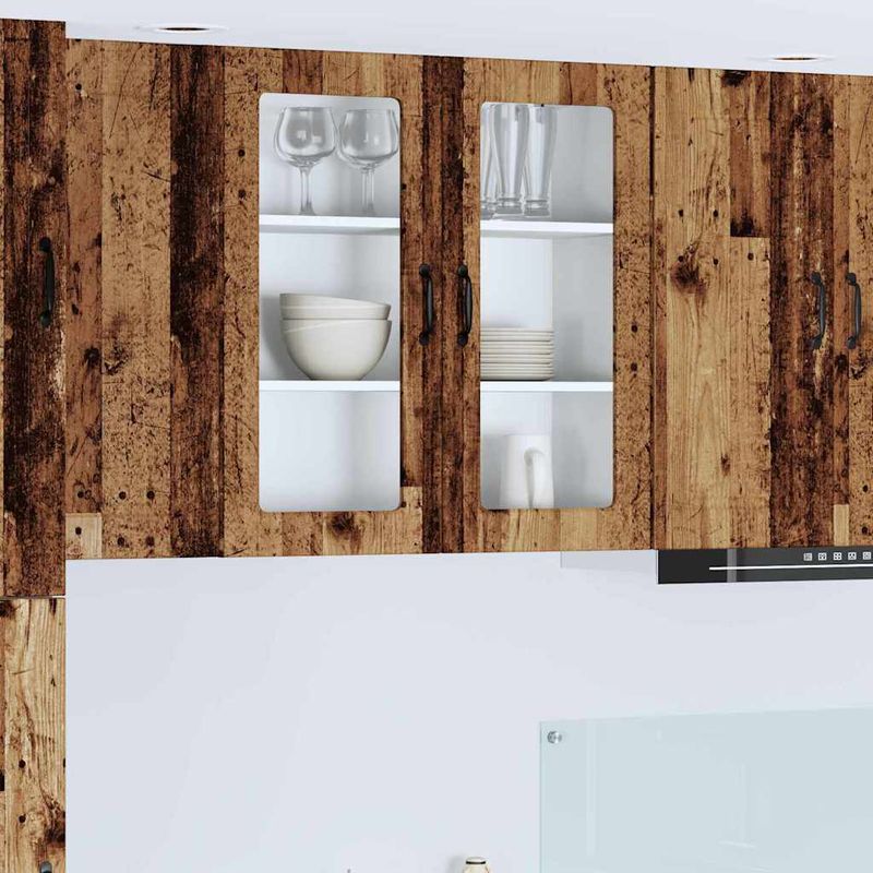 Casa si Gradina - Mobilier - Comode si corpuri - Corpuri bucatarie - Dulap suspendat de bucatarie cu raft Lemn Vechi 80 x 31 x 80 cm - Infinity.ro