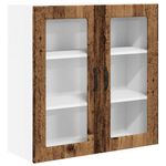 Casa si Gradina - Mobilier - Comode si corpuri - Corpuri bucatarie - Dulap suspendat de bucatarie cu raft Lemn Vechi 80 x 31 x 80 cm - Infinity.ro