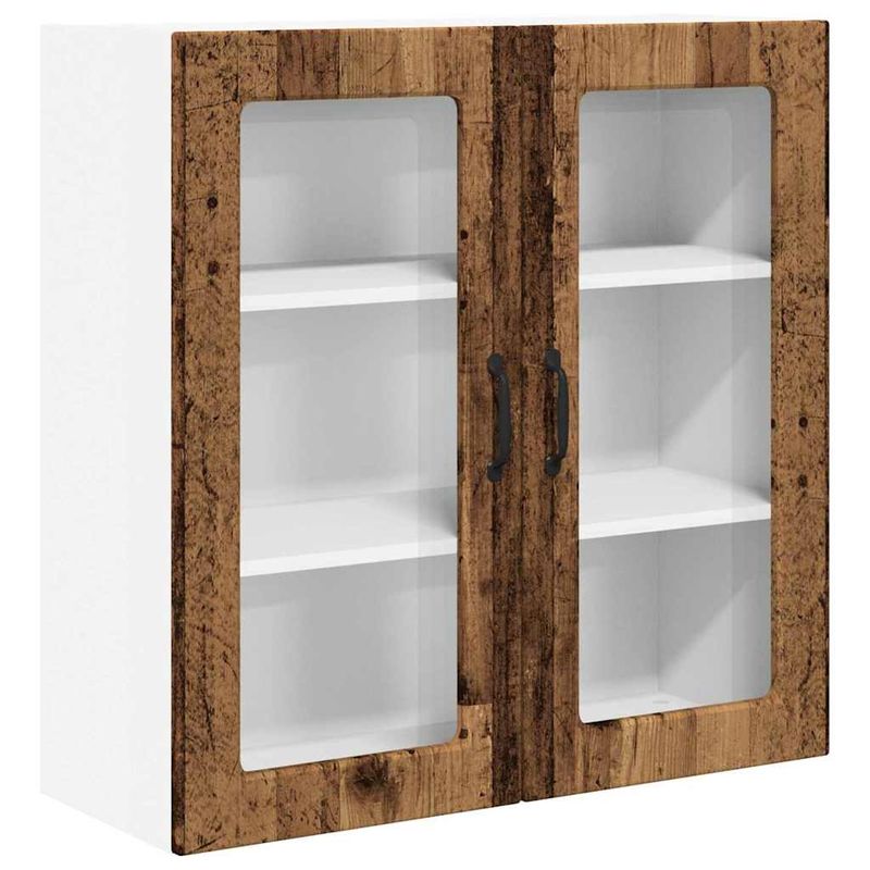 Casa si Gradina - Mobilier - Comode si corpuri - Corpuri bucatarie - Dulap suspendat de bucatarie cu raft Lemn Vechi 80 x 31 x 80 cm - Infinity.ro