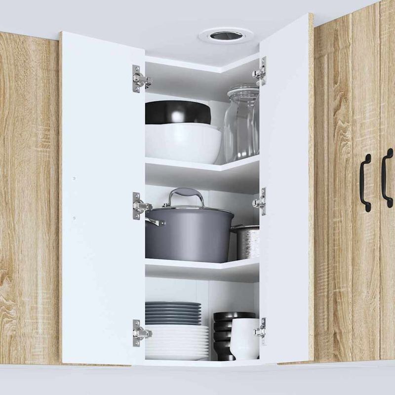 Casa si Gradina - Mobilier - Comode si corpuri - Corpuri bucatarie - Dulap de bucatarie Stejar Sonoma 57 x 57 x 80 cm Lemn compozit - Infinity.ro