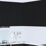 Casa si Gradina - Mobilier - Comode si corpuri - Corpuri bucatarie - Dulap de bucatarie cu raft Negru 57 x 57 x 100 cm Lemn compozit - Infinity.ro