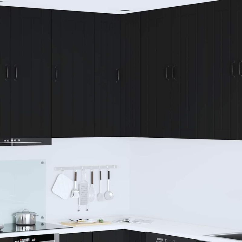 Casa si Gradina - Mobilier - Comode si corpuri - Corpuri bucatarie - Dulap de bucatarie cu raft Negru 57 x 57 x 100 cm Lemn compozit - Infinity.ro