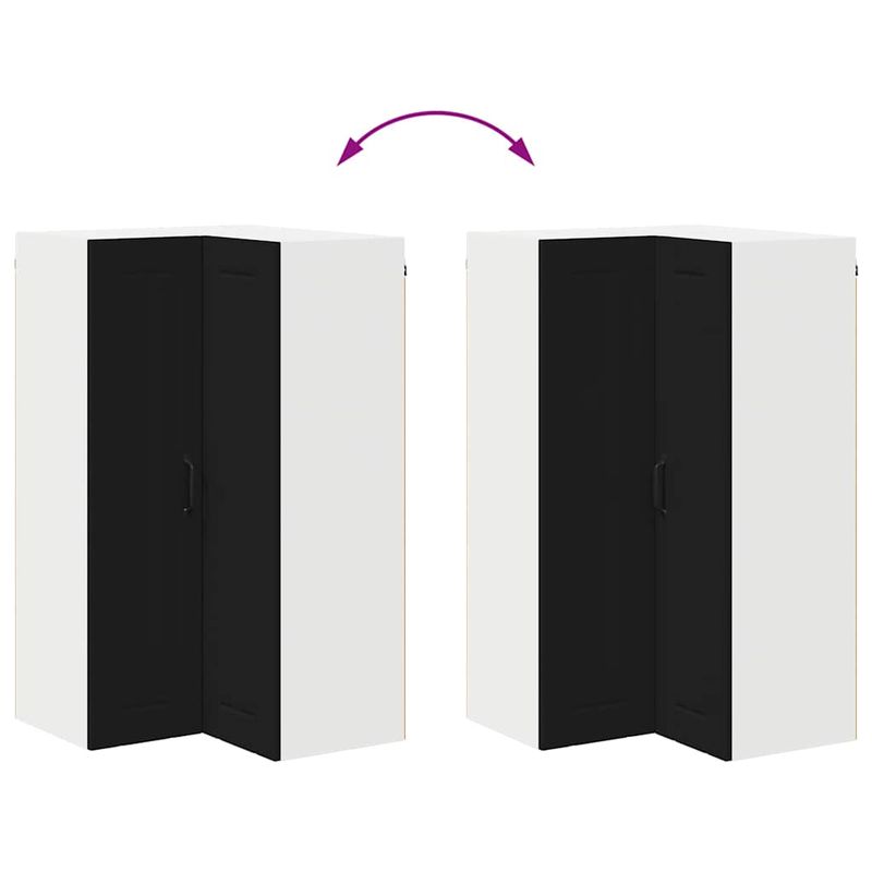 Casa si Gradina - Mobilier - Comode si corpuri - Corpuri bucatarie - Dulap de bucatarie cu raft Negru 57 x 57 x 100 cm Lemn compozit - Infinity.ro